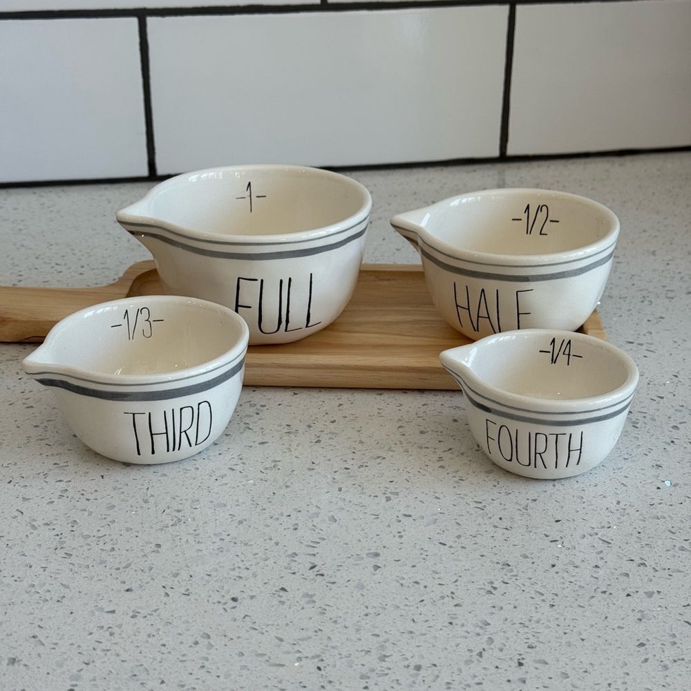 Mud Pie Bistro Measuring Bowl Set - White